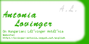 antonia lovinger business card